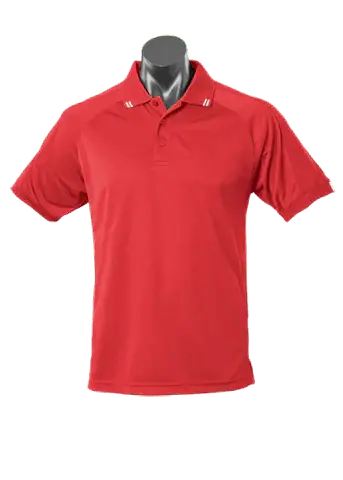 Aussie Pacific Flinders Men's Polo Shirt 1308 Casual Wear Aussie Pacific Red/White S